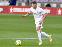 Fede Valverde during the match between FC Barcelona and Real Madrid CF, corresponding to the week 7 of the Liga Santander, played at the Cam...