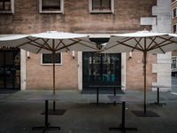 A view of a closed bar, in Rome, Italy on 25 October 2020,  amid the COVID-19 pandemic. On 25 October 2020, Italian Prime Minister Giuseppe...