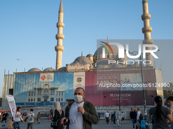 Daily life in Istanbul, Turkey seen on October 26, 2020. According to the ministry of health, around 40 percent of the COVID-19 cases are lo...