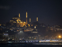 Daily Life In the evening hours in Istanbul, Turkey, on October 25, 2020. (