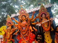 Hindu Peoples are celebrating Vijayadashami of Durga puja at Sherpur, Bogura in Bangladesh on 26 October 2020 Hindus in Bangladesh are celeb...