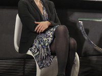the actress Leonor Watling during the presentation of the TV series Nasdrovia in Madrid, Spain, on October 26, 2020.  (