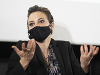 the actress Leonor Watling during the presentation of the TV series Nasdrovia in Madrid, Spain, on October 26, 2020.  (