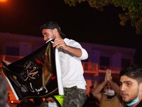 Demonstration against France President, Emmanuel Macron, out of the France embassy in Nicosia, Cyprus, on 27 October 2020, from Muslim who l...