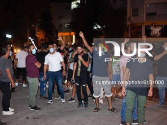 Demonstration against France President, Emmanuel Macron, out of the France embassy in Nicosia, Cyprus, on 27 October 2020, from Muslim who l...