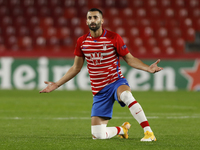 Maxime Gonalons, of Granada CF during the UEFA Europa League Group E stage match between Granada CF and PAOK FC at Estadio Nuevo Los Carmene...