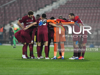 Players of CFR Cluj before the match CFR 1907 Cluj v BSC Young Boys UEFA Europa League, Group Stage, Group A, Dr. Constantin Radulescu Stadi...