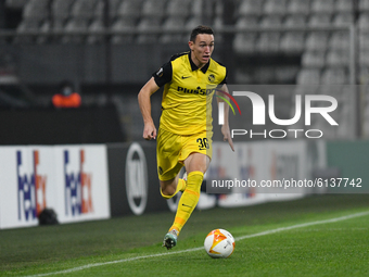 Silvan Hefti in action against CFR Cluj's  during CFR 1907 Cluj v BSC Young Boys UEFA Europa League, Group Stage, Group A, Dr. Constantin Ra...
