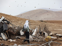 More than 70 Palestinians from Humsa al-Bqai’a in the occupied West Bank were made homeless on 3 November, 2020, when the Israeli military d...