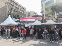 A polling station at Sayda Zainab district, Cairo during the first round of the second phase of the Egyptian parliamentary election, on Nove...