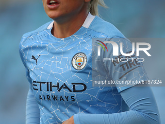  Citys Alex Greenwood  during the Barclays FA Women's Super League match between Manchester City and Bristol City at the Academy Stadium, Ma...