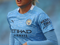  Citys Alex Greenwood  during the Barclays FA Women's Super League match between Manchester City and Bristol City at the Academy Stadium, Ma...
