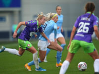  Citys Chloe Kelly   during the Barclays FA Women's Super League match between Manchester City and Bristol City at the Academy Stadium, Manc...