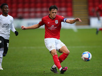 Crewes Perry Ng crosses the ball   during the Sky Bet League 1 match between Crewe Alexandra and Peterborough at Alexandra Stadium, Crewe on...