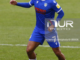 Colchester United’s Courtney Senior during League Two between Colchester United and Leyton Orient at Colchester Community Stadium , Colchest...