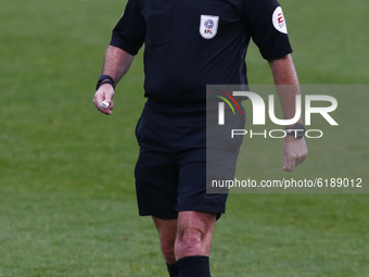 Referee C. Boyesonduring League Two between Colchester United and Leyton Orient at Colchester Community Stadium , Colchester, UK on 14th Nov...