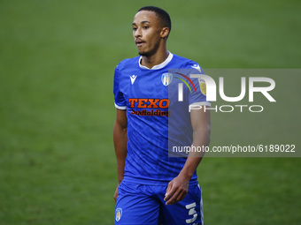 Colchester Uniteds Cohen Bramall during League Two between Colchester United and Leyton Orient at Colchester Community Stadium , Colchester,...
