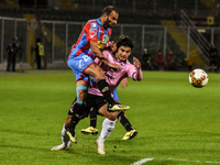 Nicola Rauti and Giovanni Pinto during the Serie C match between Palermo FC and Catania, at the stadium Renzo Barbera of Palermo. Italy, Sic...