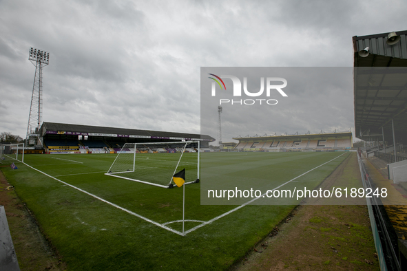  General View of the stadium during the Sky Bet League 2 match between Cambridge United and Barrow at the R Costings Abbey Stadium, Cambridg...