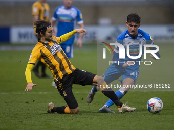  Harrison Biggins of Barrow  during the Sky Bet League 2 match between Cambridge United and Barrow at the R Costings Abbey Stadium, Cambridg...