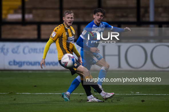  \  during the Sky Bet League 2 match between Cambridge United and Barrow at the R Costings Abbey Stadium, Cambridge on Saturday 14th Novemb...
