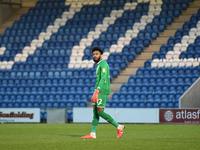 Leyton Orients Lawrence Vigouroux  during the Sky Bet League 2 match between Colchester United and Leyton Orient at the Weston Homes Communi...