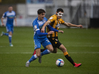  Harrison Biggins of Barrow and Paul Digby of Cambridge United  during the Sky Bet League 2 match between Cambridge United and Barrow at the...