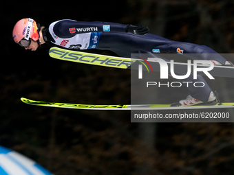 Karl Geiger (GER) during the FIS ski jumping World Cup, Wisla, Poland, on November 20, 2020. (