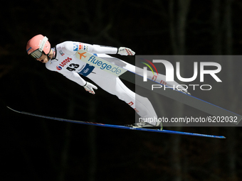 Jan Hoerl (AUT) during the FIS ski jumping World Cup, Wisla, Poland, on November 20, 2020. (