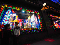 Macys Herald Square unveil its iconic holiday windows in New York City, United States on November 20, 2020 (