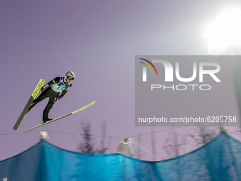Klemens Muranka (POL) during the FIS ski jumping World Cup, team competition, in Wisla, Poland, on November 21, 2020. (