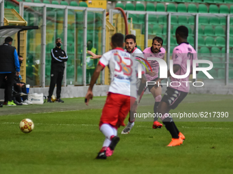 Alberto Almici and Broh during the Serie C match between Palermo FC and Turris, at the stadium Renzo Barbera of Palermo. Italy, Sicily, Pale...