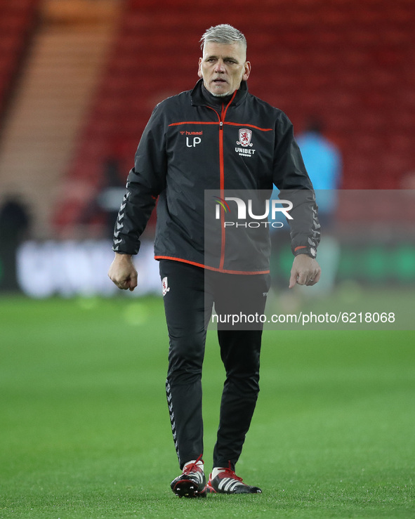 Leo Percovich of Middlesbrough  during the Sky Bet Championship match between Middlesbrough and Derby County at the Riverside Stadium, Middl...