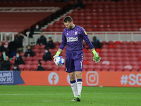 Marcus Bettinelli of Middlesbrough during the Sky Bet Championship match between Middlesbrough and Derby County at the Riverside Stadium, Mi...