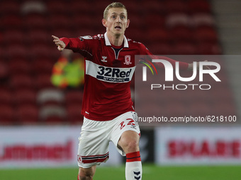 George Saville of Middlesbrough during the Sky Bet Championship match between Middlesbrough and Derby County at the Riverside Stadium, Middl...