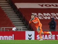 David Marshall of Derby County  during the Sky Bet Championship match between Middlesbrough and Derby County at the Riverside Stadium, Middl...