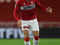 Marcus Tavernier of Middlesbrough during the Sky Bet Championship match between Middlesbrough and Derby County at the Riverside Stadium, Mid...