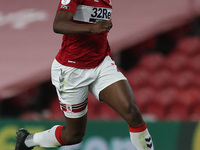 Anfernee Dijksteel of Middlesbrough during the Sky Bet Championship match between Middlesbrough and Derby County at the Riverside Stadium, M...