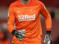 David Marshall of Derby County during the Sky Bet Championship match between Middlesbrough and Derby County at the Riverside Stadium, Middle...