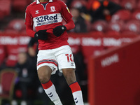 Chuba Akpom of Middlesbrough during the Sky Bet Championship match between Middlesbrough and Derby County at the Riverside Stadium, Middlesb...