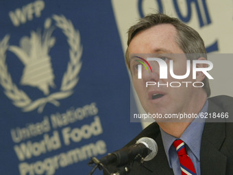 WFP Regional Director for Asia Tony Banbury hold press conference and briefing about food shortage in North Korea in Seoul, South Korea on M...