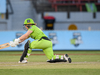 Tammy Beaumont of the Thunder bats during the Women's Big Bash League WBBL Semi Final match between the Brisbane Heat and the Sydney Thunder...