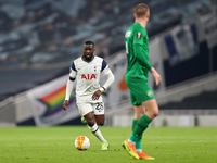 Tottenham midfielder Tanguy Ndombele in action during the UEFA Europa League Group J match between Tottenham Hotspur and PFC Ludogorets Razg...