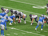 Houston Texans center Nick Martin (66) prepares to snap the ball during the first half of an NFL football game against the Detroit Lions in...