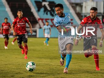  Manuel Sibaja  of Cancun FC in action during the match of Guard1anes 2020 Reclassification Tournament between Cancun FC and Tlaxcala FC as...