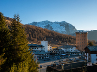 26/11/2020 Sestriere, Italy: In a late autumn without snow, the Sestriere ski resort risks not opening due to the restrictions imposed by th...