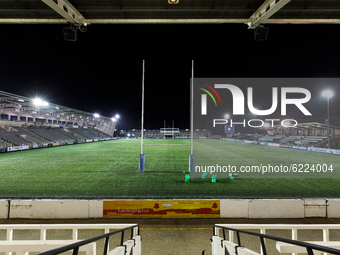   A general view of Kingston Park prior to the Gallagher Premiership match between Newcastle Falcons and Sale Sharks at Kingston Park, Newca...