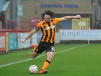 Hull Citys Lewie Coyle during the FA Cup match between Stevenage and Hull City at the Lamex Stadium, Stevenage on Sunday 29th November 2020....