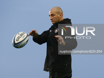Steve Borthwick Coach of Leicester Tigers  during Gallagher Premiership between London Irish and Leicester Tigers at Brentford Community Sta...
