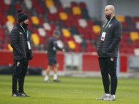 L-R Mike Ford, Defence coach and Steve Borthwick Coach of Leicester Tigers  during Gallagher Premiership between London Irish and Leicester...